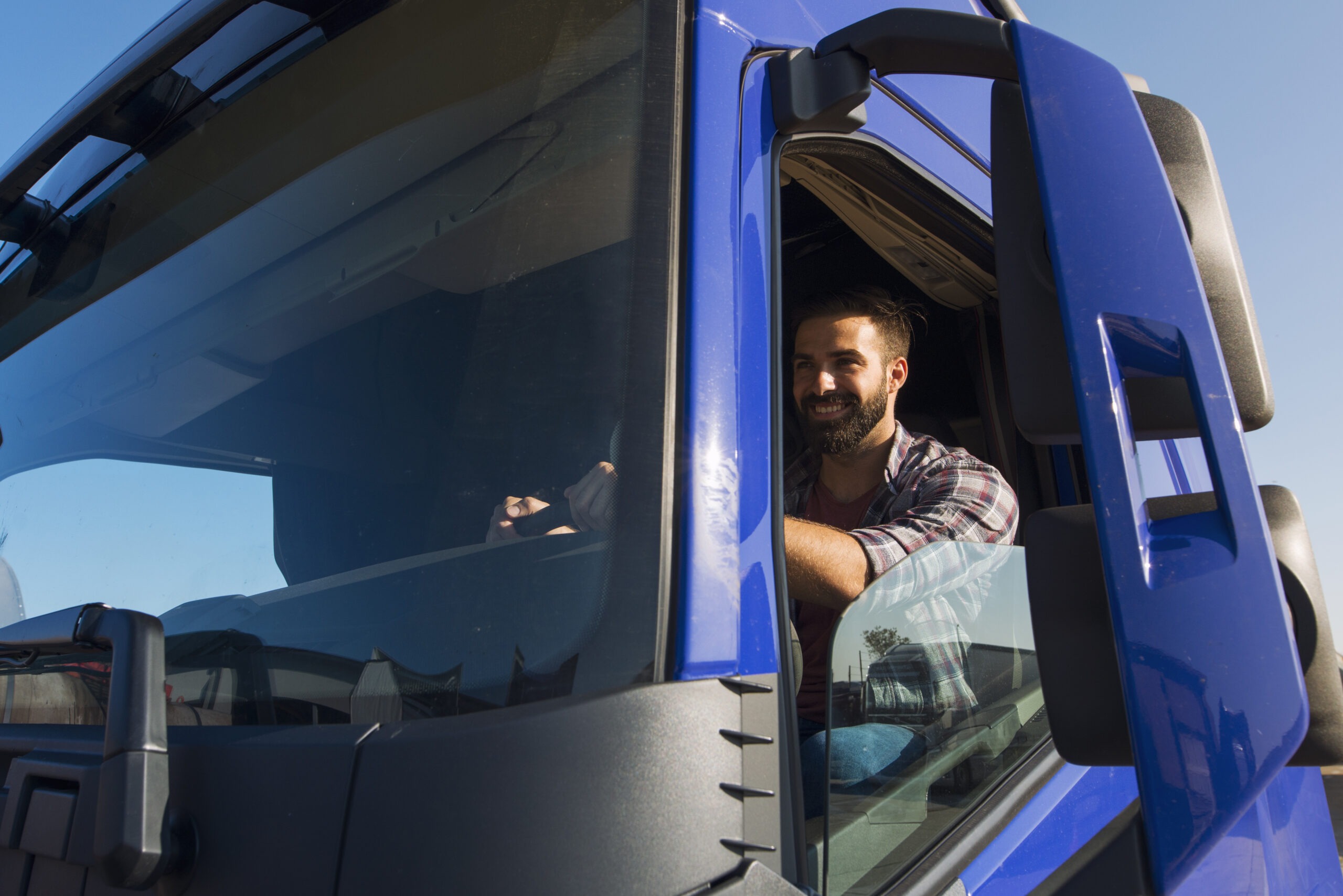 Caminhão 1 Truck driver occupation and service.